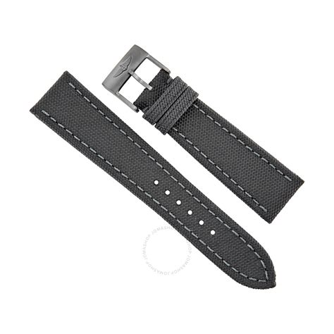 breitling anthracite canvas watch strap|Breitling Antharacite Canvas Watch Band Strap 24 .